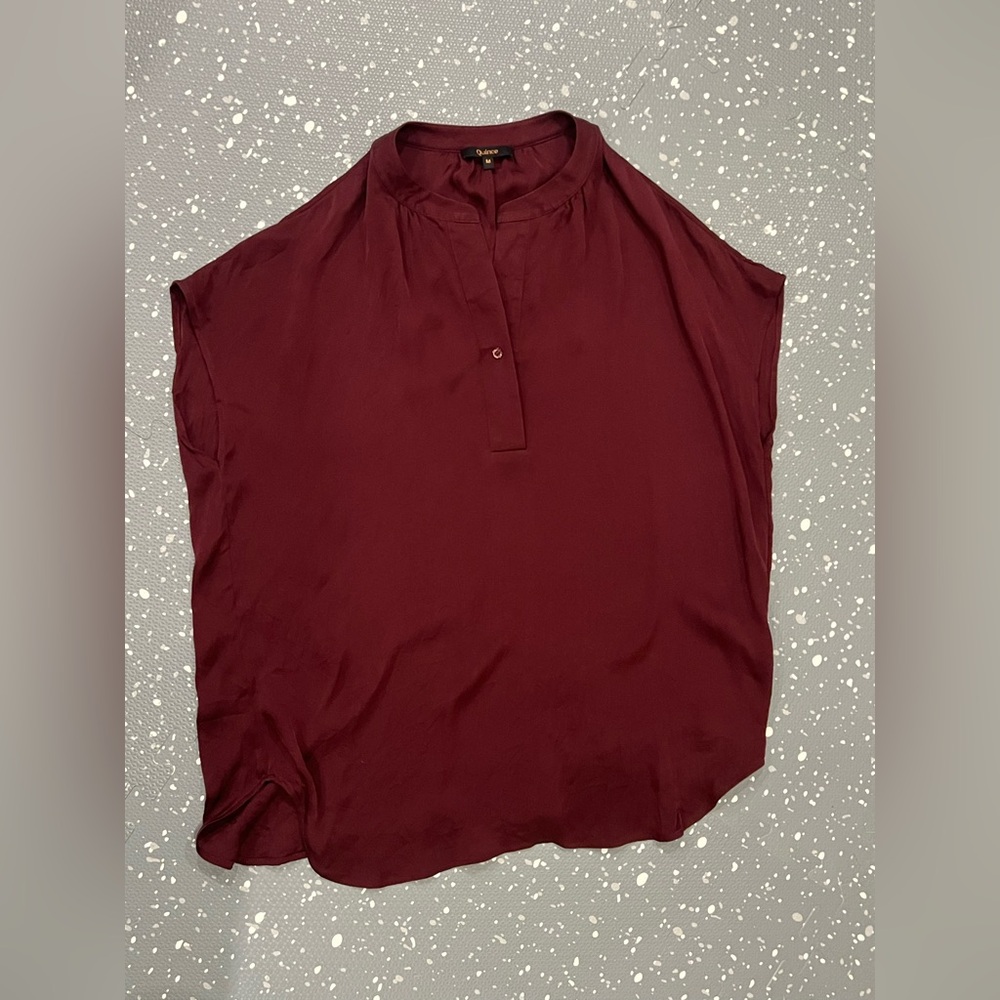 Quince Womens Washable Stretch Silk Dolman Sleeve Blouse